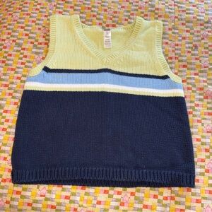 George Toddler Boys Size 4T Pastel Navy Easter Vest